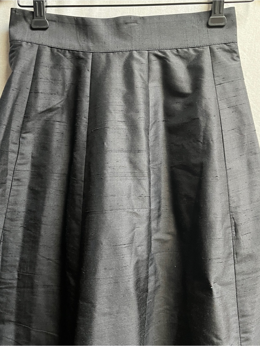 Kenzo Paris Black Silk Structured A-Line Maxi Skirt 4 - Picture 4 of 11